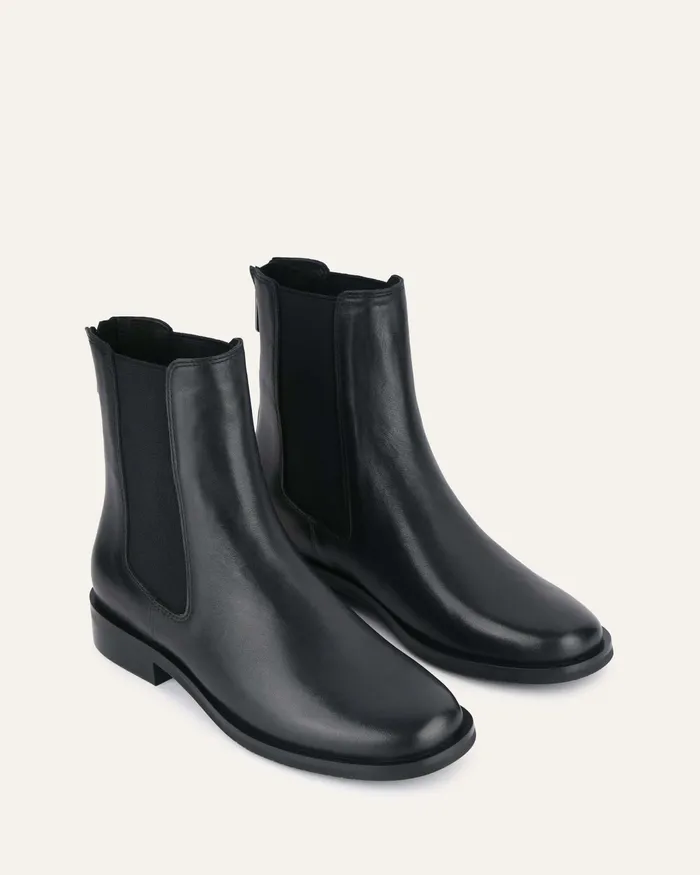 FLAT BOOTS Women jomercer Gabe flat ankle boot black leather FLAT BOOTS Women jomercer Gabe flat ankle boot black leather