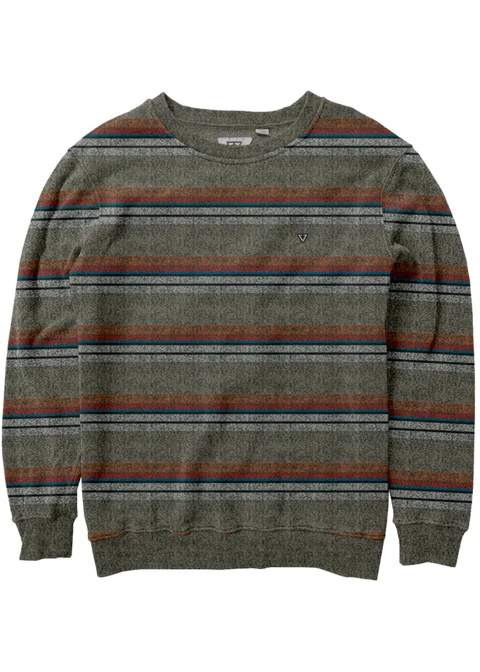 Fleece and Hoodies Men Roller Crew Fleece Khaki Vissla