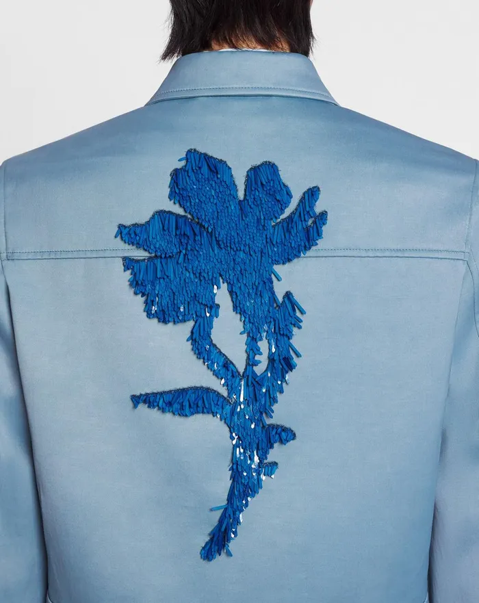 Floral Embroidery Zipped Jacket Lunar Men Lanvin Coats and Jackets Floral Embroidery Zipped Jacket Lunar Men Lanvin Coats and Jackets