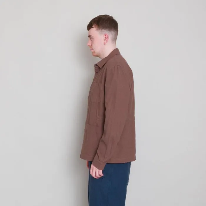 Folk Clothing Outerwear Assembly Jacket 8211 Ash Brown Crinkle 8211 Mens