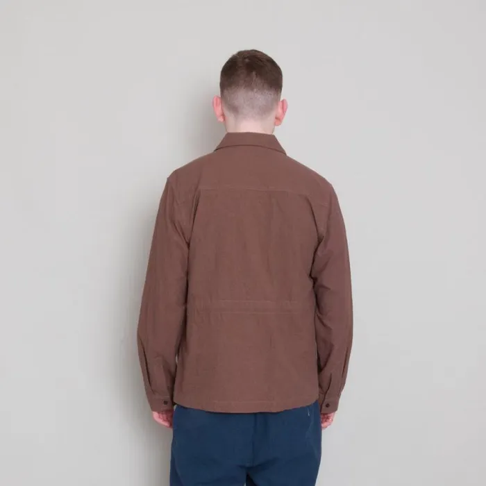 Folk Clothing Outerwear Assembly Jacket 8211 Ash Brown Crinkle 8211 Mens