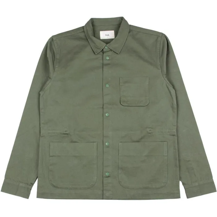 Folk Clothing Outerwear Assembly Jacket 8211 Military Green 8211 Mens