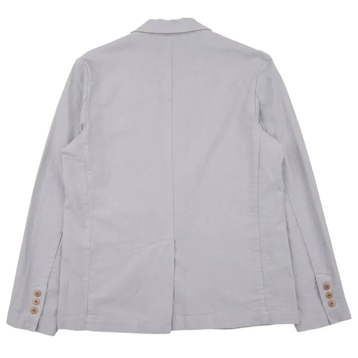 Folk Clothing Outerwear Cotton Linen Blazer 8211 Mist Blue 8211 Mens