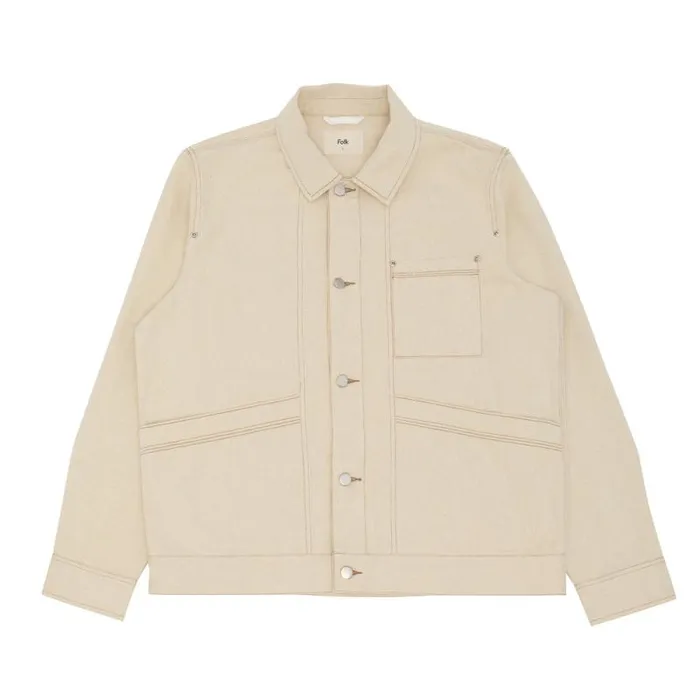 Folk Clothing Outerwear Meyer Jean Jacket 8211 Wheat Twill 8211 Mens