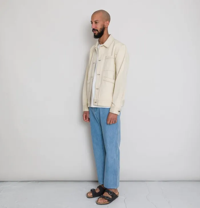 Folk Clothing Outerwear Meyer Jean Jacket 8211 Wheat Twill 8211 Mens