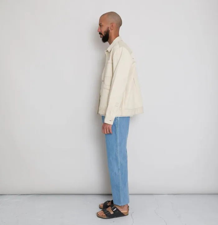 Folk Clothing Outerwear Meyer Jean Jacket 8211 Wheat Twill 8211 Mens