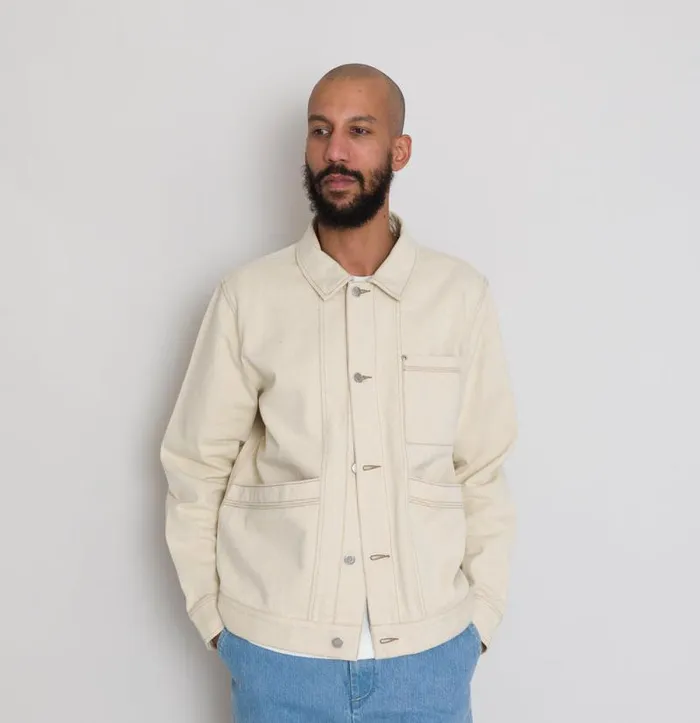 Folk Clothing Outerwear Meyer Jean Jacket 8211 Wheat Twill 8211 Mens