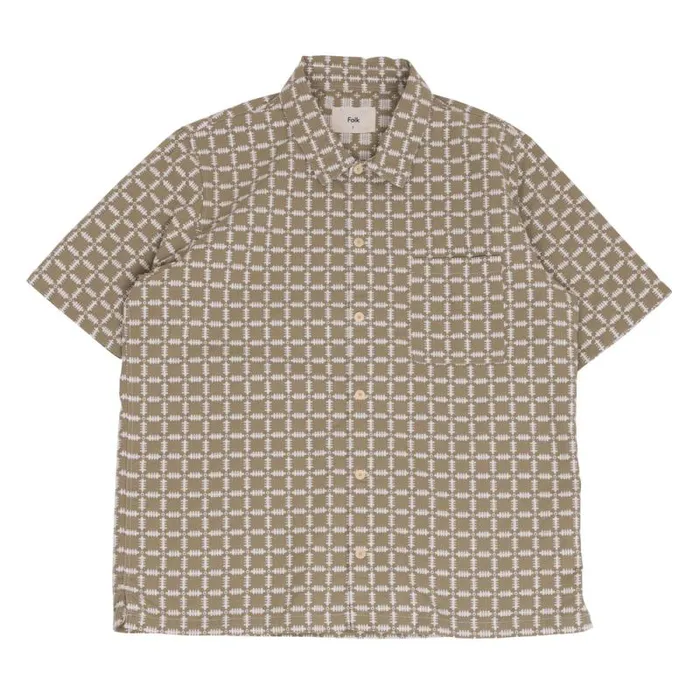 Folk Clothing Shirts Gabe Shirt 8211 Sage Tapestry 8211 Mens