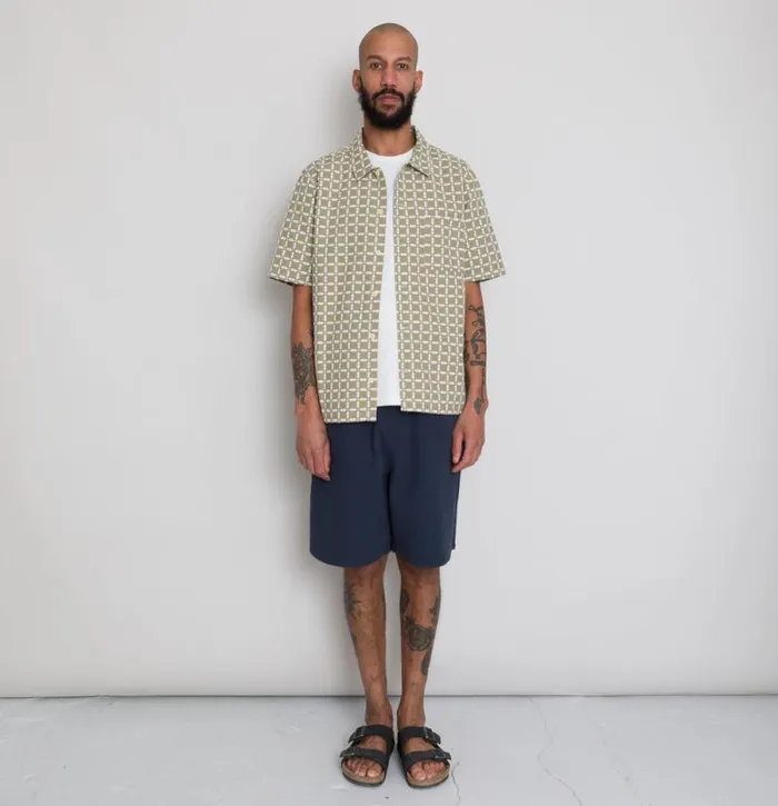 Folk Clothing Shirts Gabe Shirt 8211 Sage Tapestry 8211 Mens