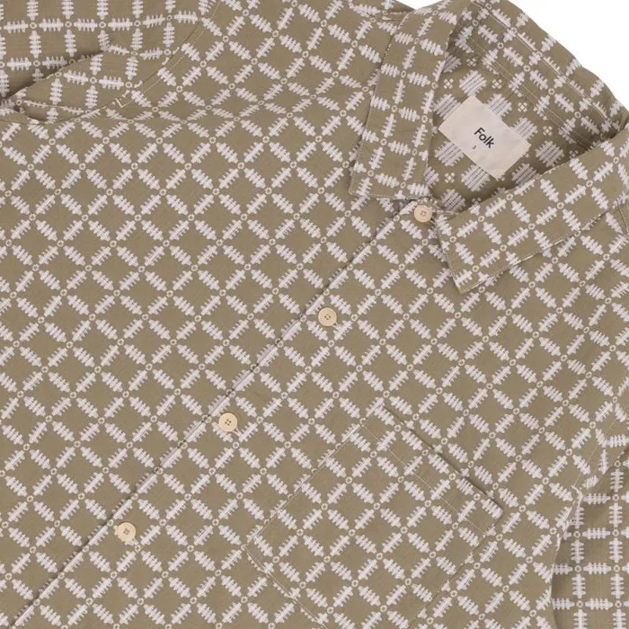 Folk Clothing Shirts Gabe Shirt 8211 Sage Tapestry 8211 Mens