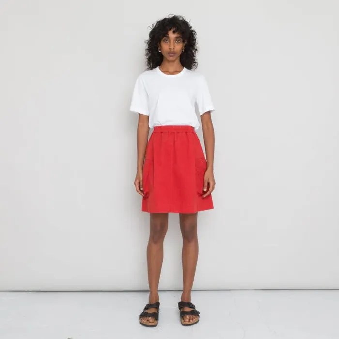 Folk Clothing Skirts Prism Skirt 8211 Vermilion Canvas 8211 Womens