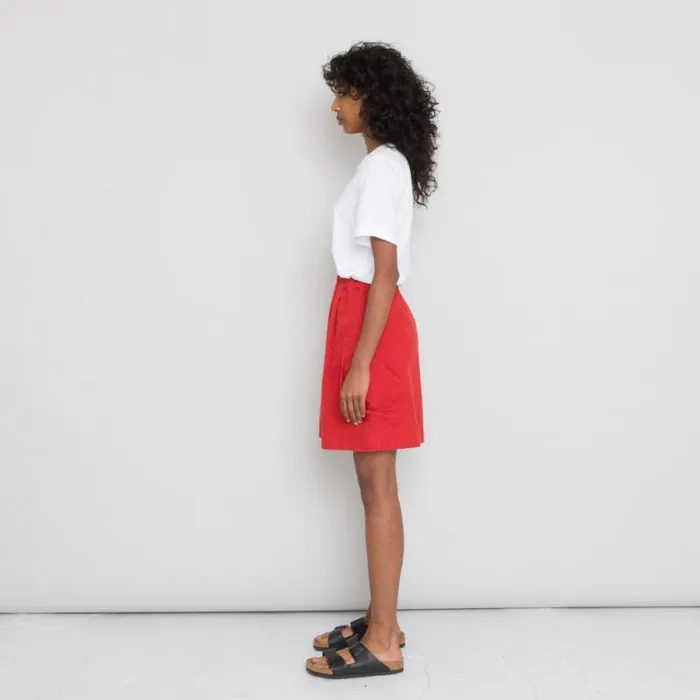 Folk Clothing Skirts Prism Skirt 8211 Vermilion Canvas 8211 Womens