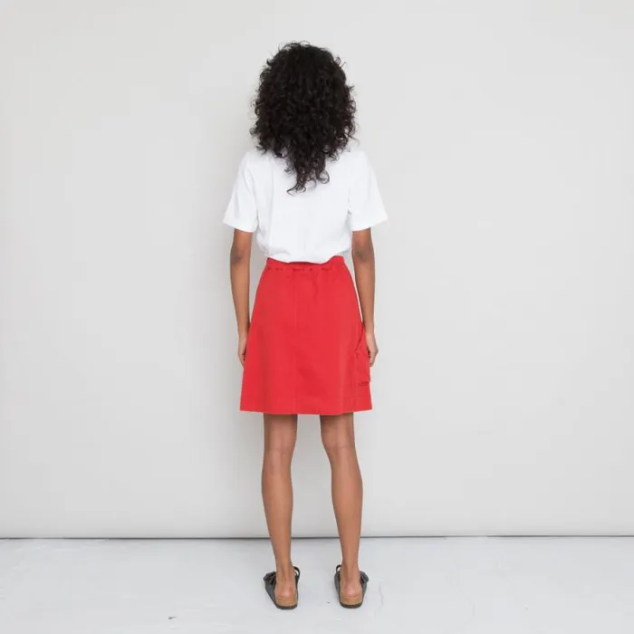 Folk Clothing Skirts Prism Skirt 8211 Vermilion Canvas 8211 Womens