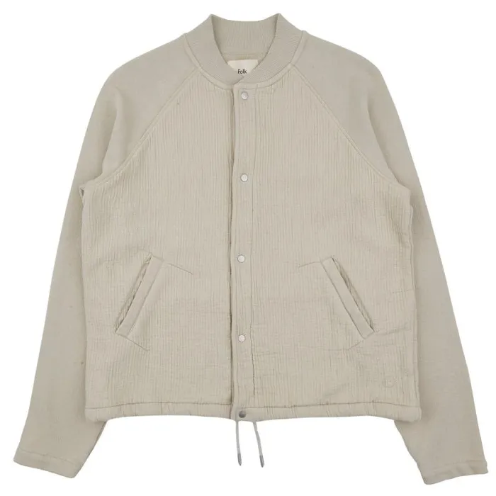Folk Clothing Sweatshirts Signal Bomber 8211 Natural 8211 Mens