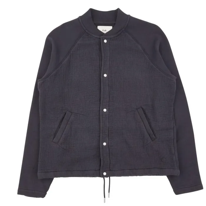 Folk Clothing Sweatshirts Signal Bomber 8211 Soft Black 8211 Mens