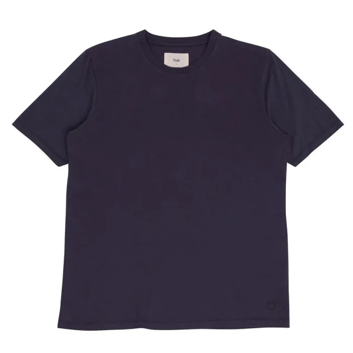 Folk Clothing TShirts Contrast Sleeve Tee 8211 Graphite 8211 Mens