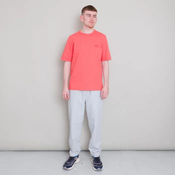 Folk Clothing TShirts Slub Tee 8211 Coral 8211 Mens