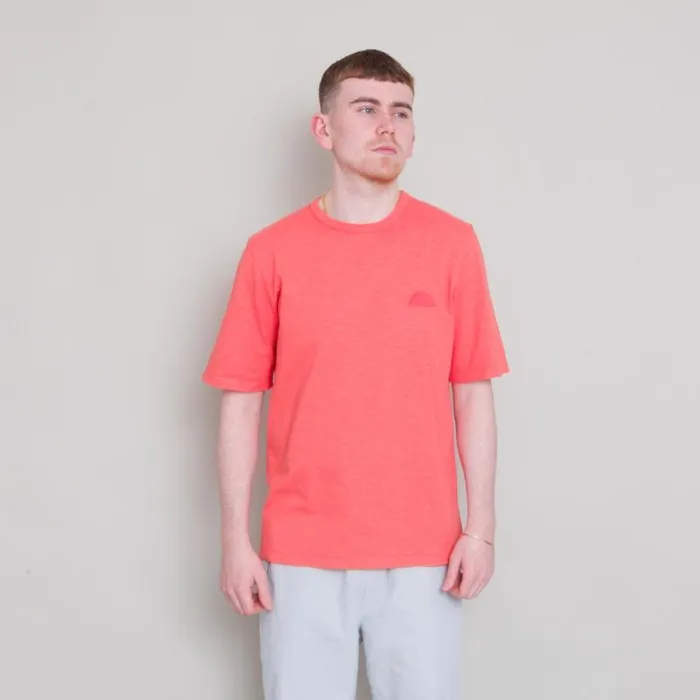 Folk Clothing TShirts Slub Tee 8211 Coral 8211 Mens