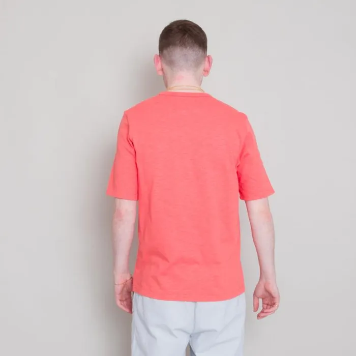 Folk Clothing TShirts Slub Tee 8211 Coral 8211 Mens