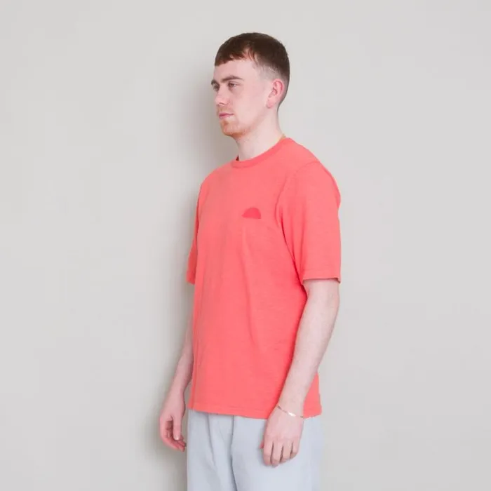 Folk Clothing TShirts Slub Tee 8211 Coral 8211 Mens