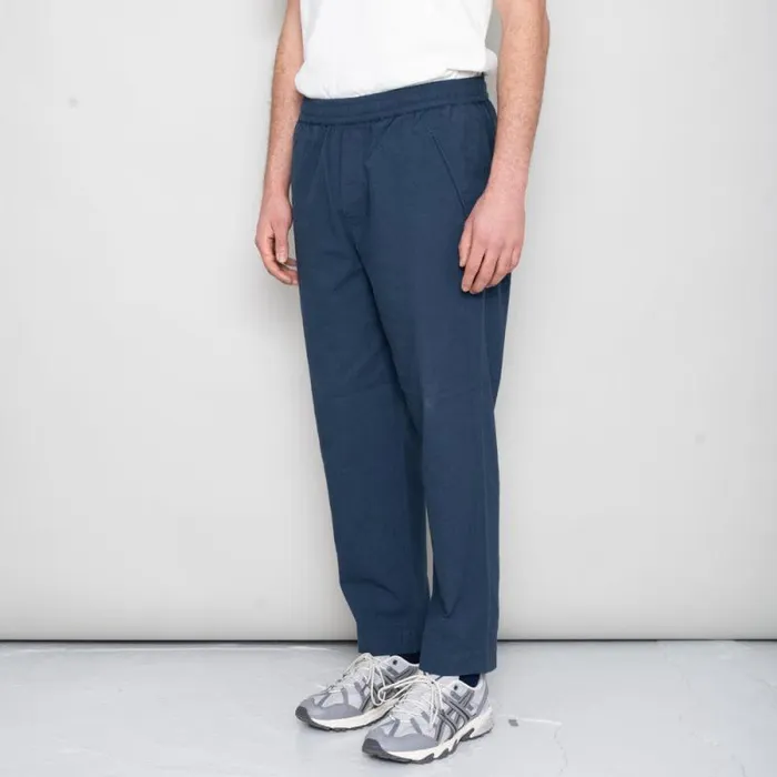 Folk Clothing Trousers Drawcord Assembly Pant 8211 Ash Navy Crinkle 8211 Mens
