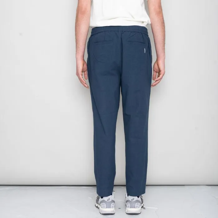Folk Clothing Trousers Drawcord Assembly Pant 8211 Ash Navy Crinkle 8211 Mens