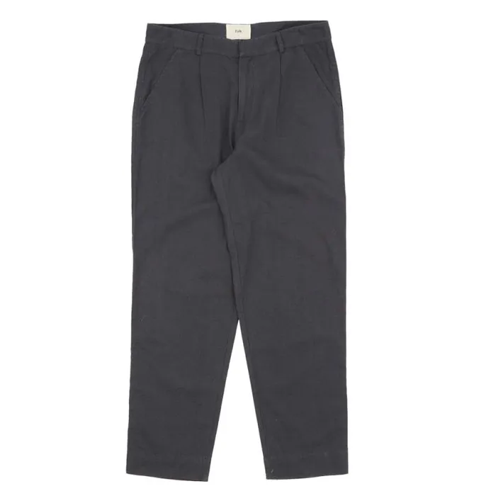 Folk Clothing Trousers Signal Pant 8211 Soft Black Canvas 8211 Mens