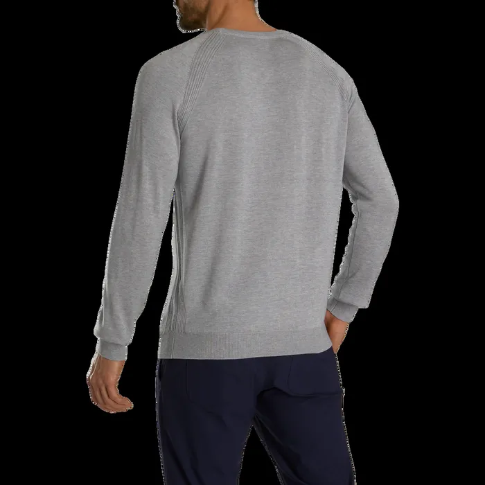 FootJoy Base MidLayers Men Crewneck Sweater Heather Grey