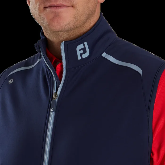 FootJoy Base MidLayers Men ThermoSeries Fleece Back Vest 8211 FJ Tour Collar Navy FootJoy Base MidLayers Men ThermoSeries Fleece Back Vest 8211 FJ Tour Collar Navy