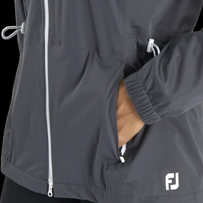 FootJoy Outer Layers Women HydroKnit Rain Jacket Charcoal FootJoy Outer Layers Women HydroKnit Rain Jacket Charcoal