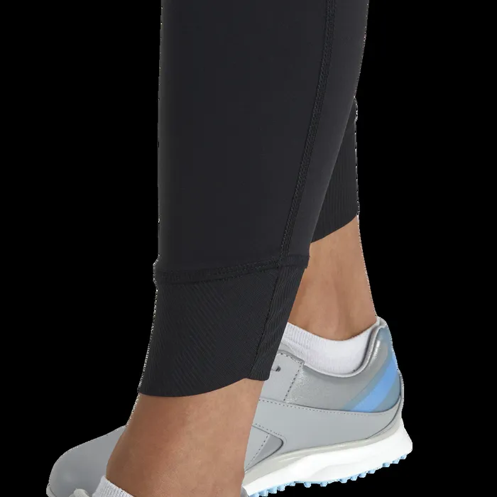 FootJoy Pants Women Ankle Length Rib Block Leggings Black