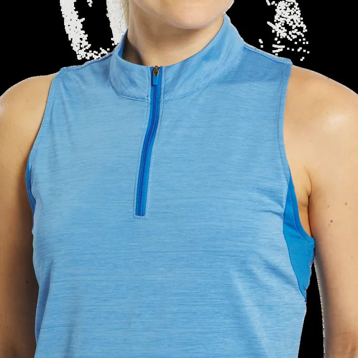 FootJoy Shirts Women Space Dye Racerback Tank Blue Aqua FootJoy Shirts Women Space Dye Racerback Tank Blue Aqua