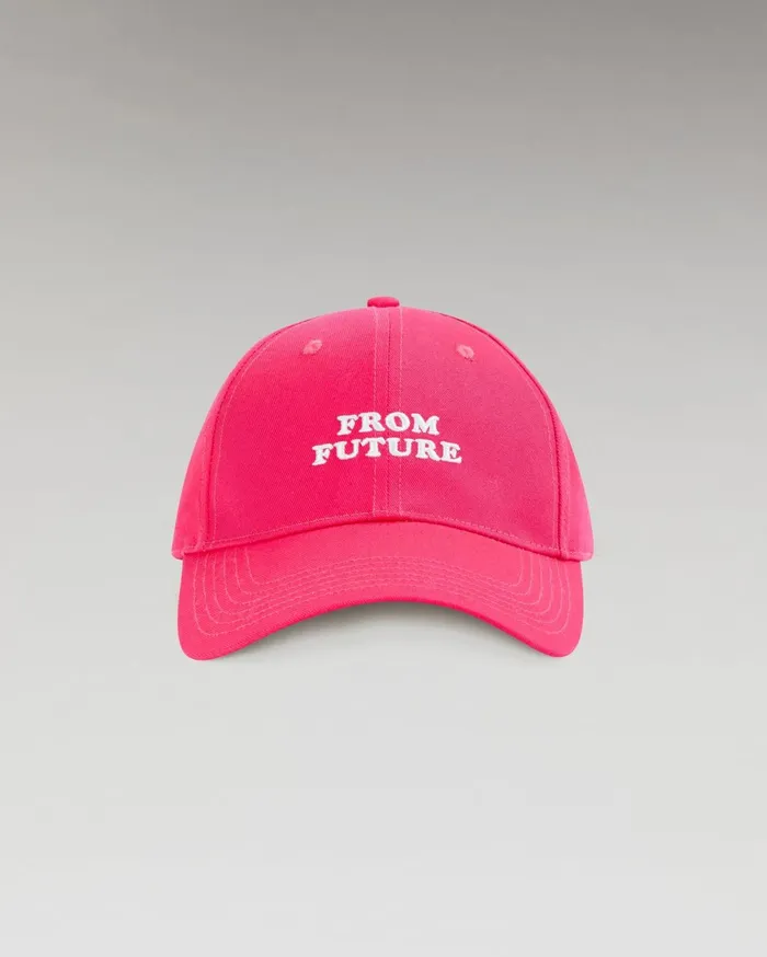 From Future Caps From Future Logo Curved Peak Cap Neon Pink