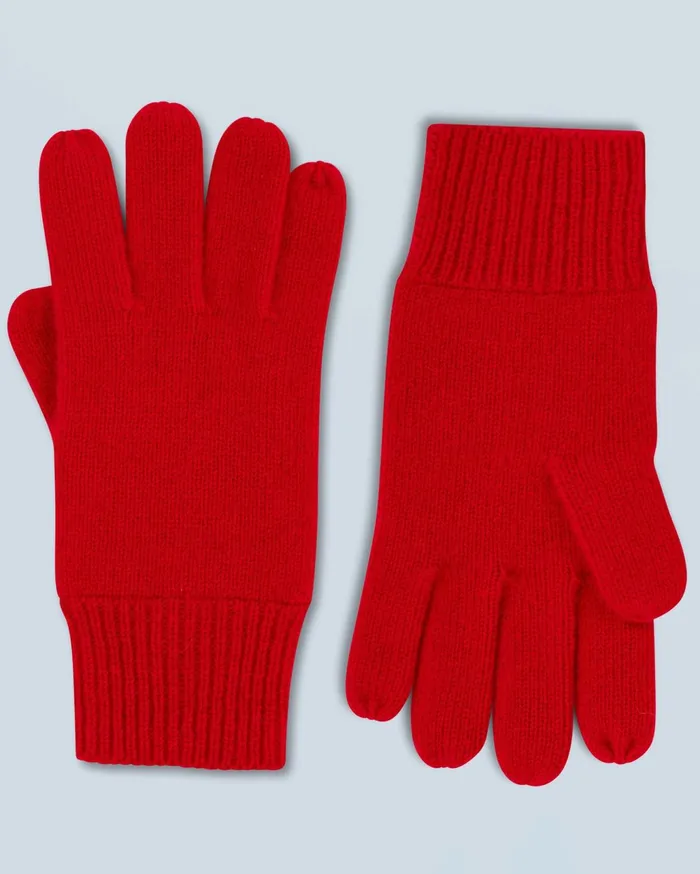 From Future Cashmere Gloves Regular Gloves Dark Red