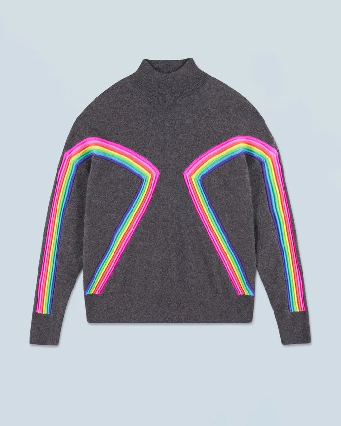 From Future Cashmere Sweaters Women Crew Neck Sweater Charcoal Gray