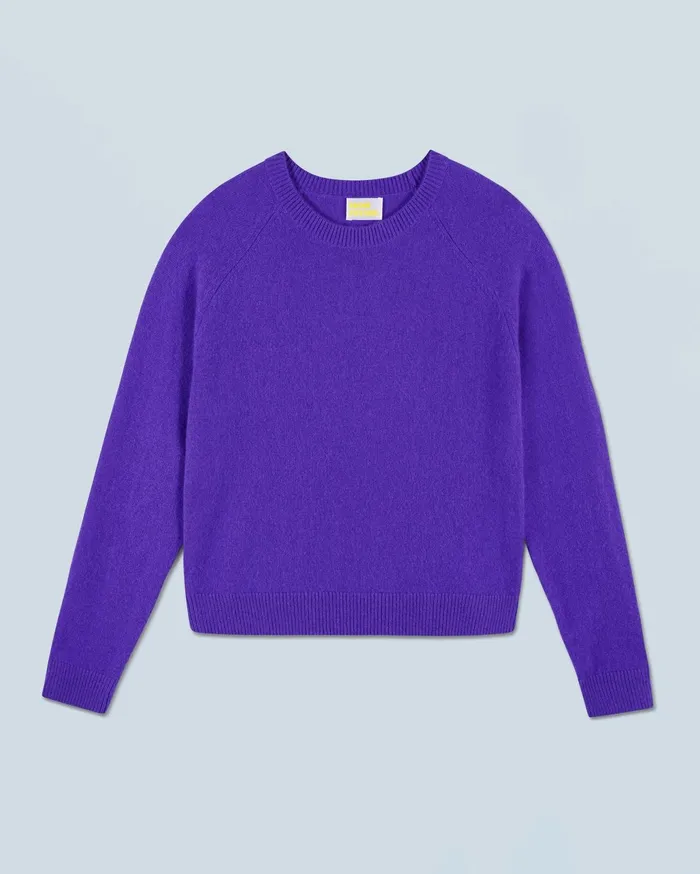 From Future Cashmere Sweaters Women Light Crewneck Sweater Pop Purple