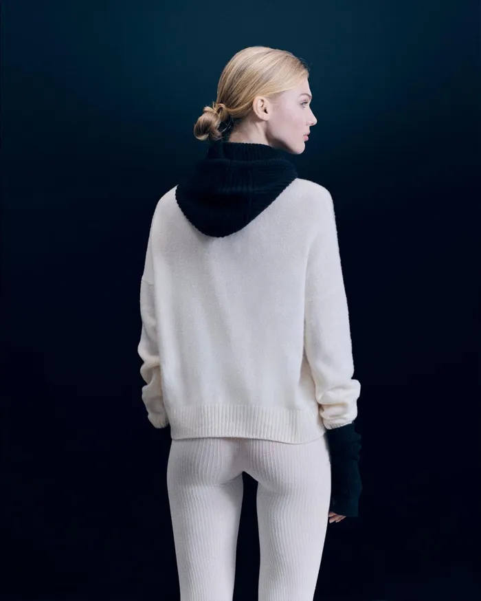 From Future Cashmere Sweaters Women Winter Sports Mock Neck Sweater White