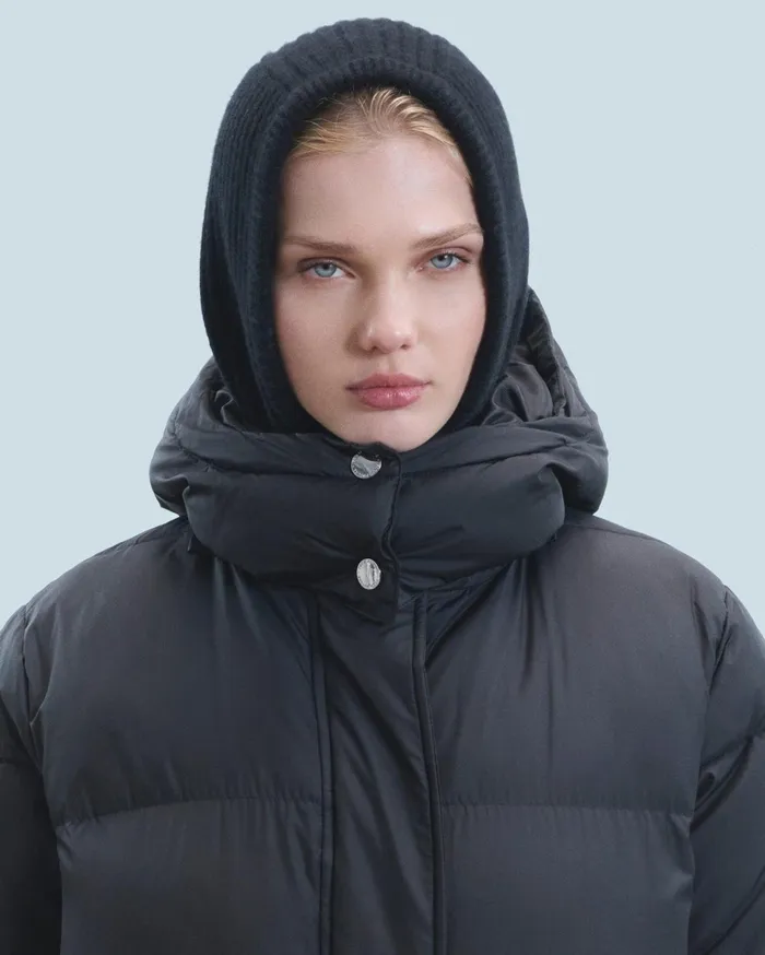 From Future Coats and Jackets Women Outerwear Long Down Jacket Black