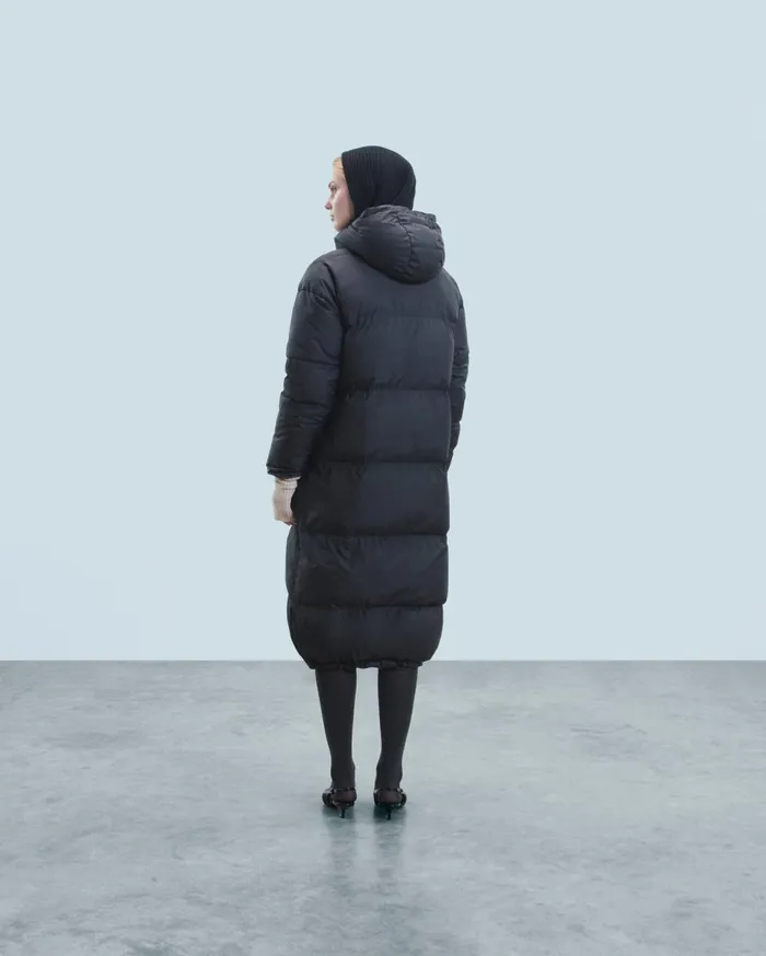 From Future Coats and Jackets Women Outerwear Long Down Jacket Black