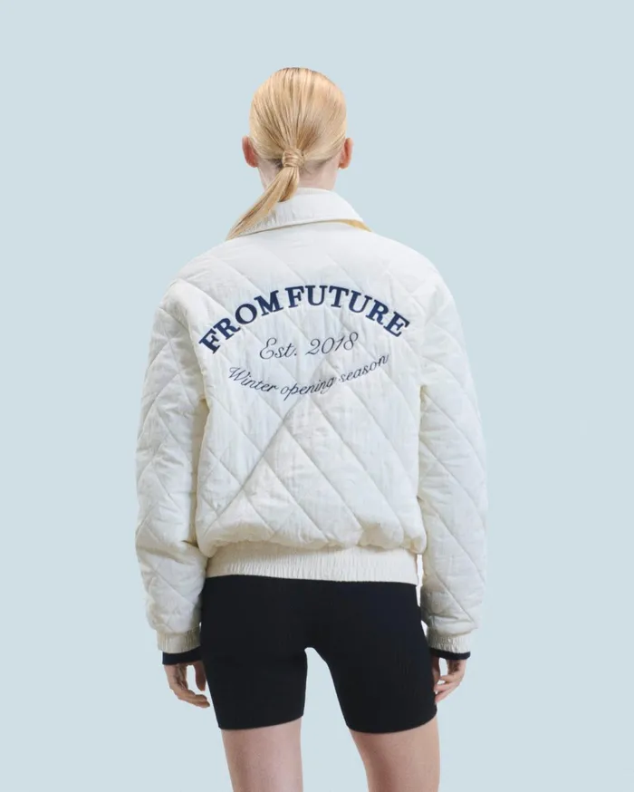 From Future Coats and Jackets Women Outerwear Quilted Bomber Jacket Sand