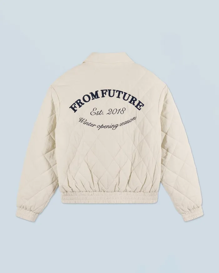 From Future Coats and Jackets Women Outerwear Quilted Bomber Jacket Sand