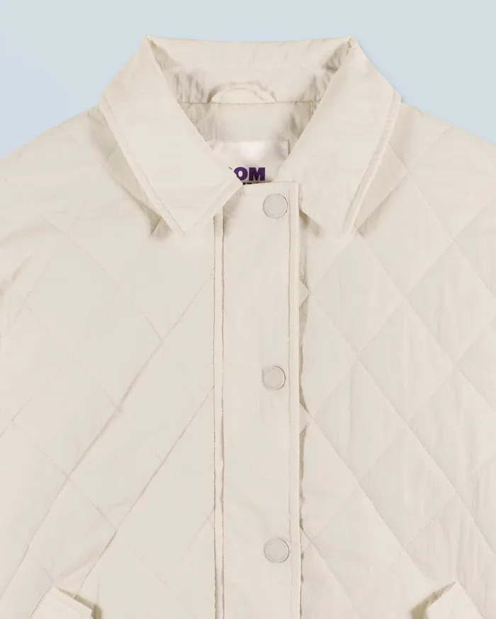 From Future Coats and Jackets Women Outerwear Quilted Bomber Jacket Sand