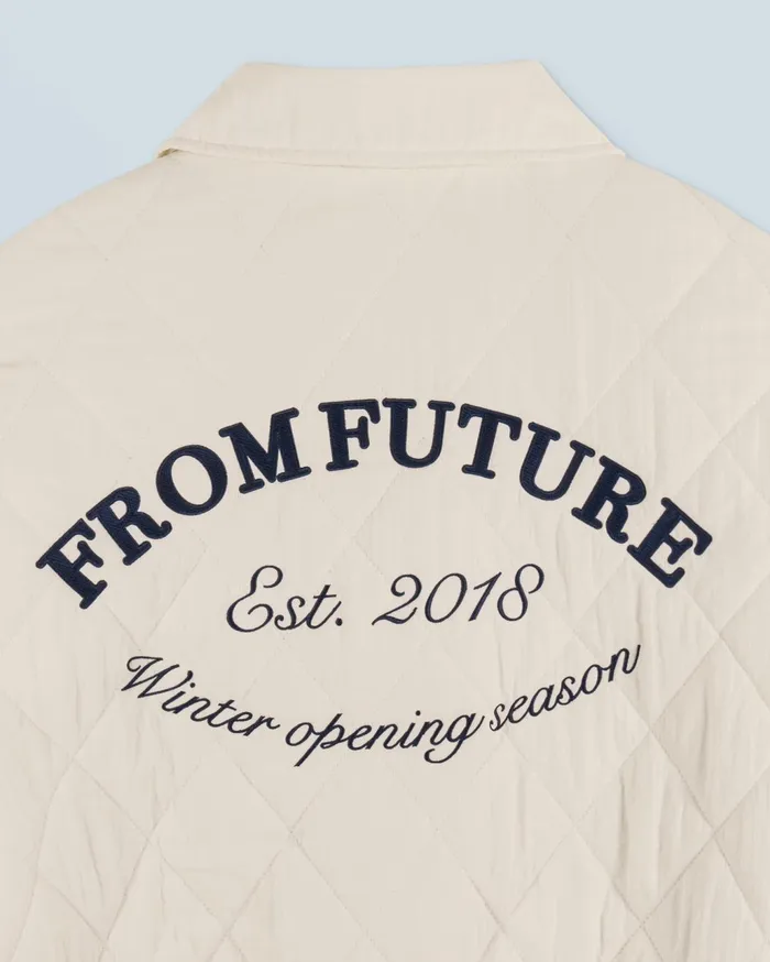 From Future Coats and Jackets Women Outerwear Quilted Bomber Jacket Sand