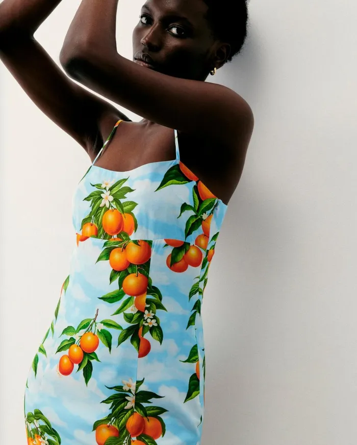From Future Dresses and Jumpsuits Women Billie Short Strap Dress Orange Sky