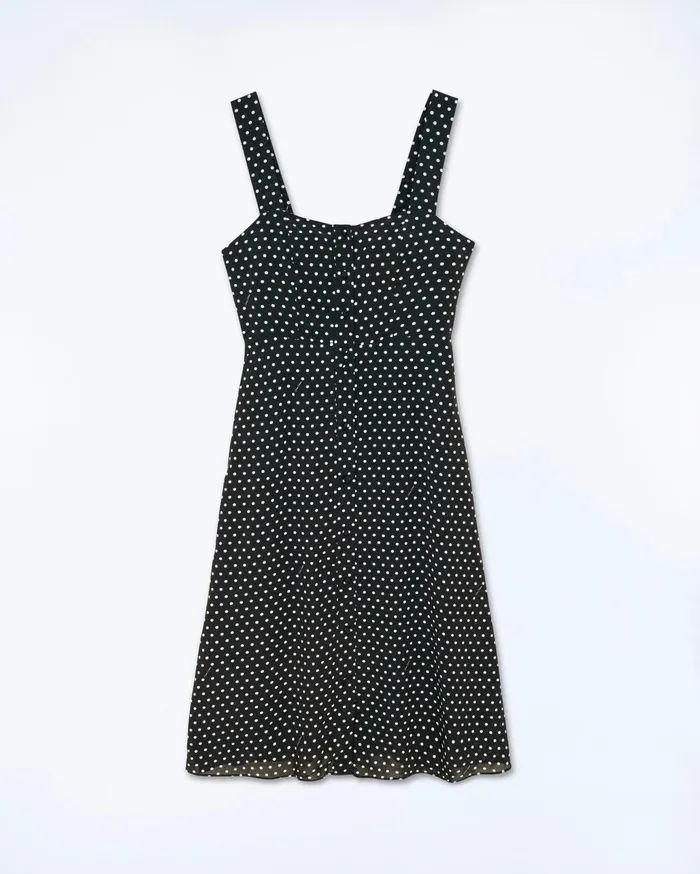 From Future Dresses and Jumpsuits Women Leatitia Long Strap Dress Black Dots