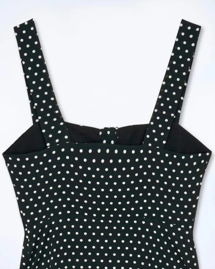 From Future Dresses and Jumpsuits Women Leatitia Long Strap Dress Black Dots