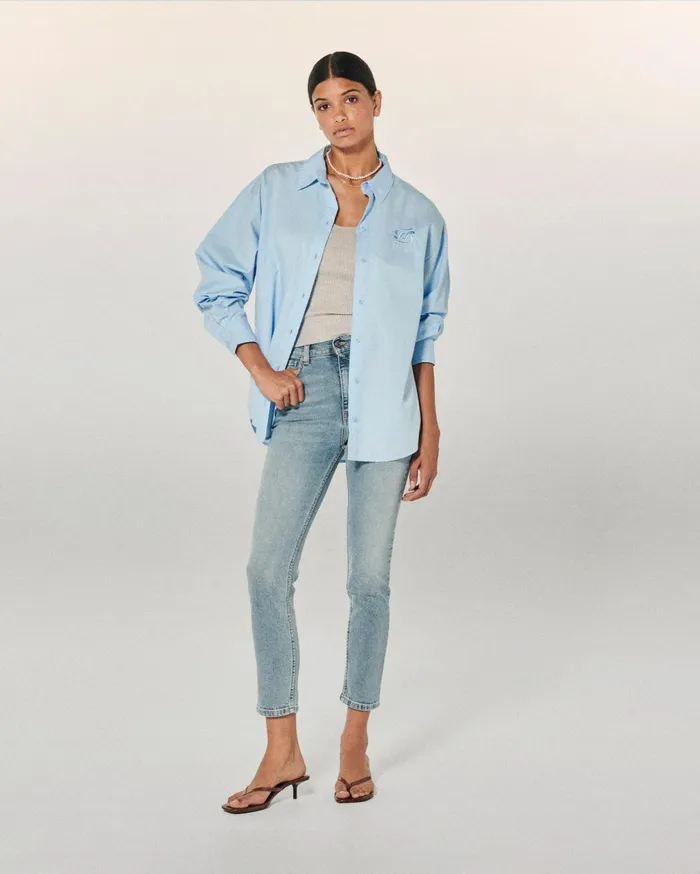 From Future Jeans Women Slim Fit Johnny Jeans Light Blue