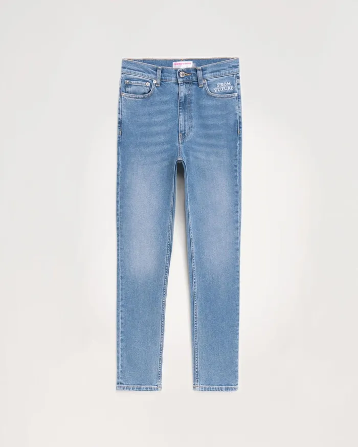 From Future Jeans Women Slim Fit Johnny Jeans Light Blue