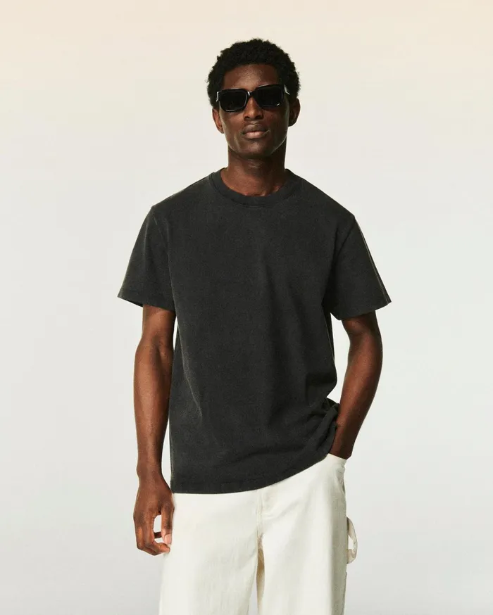 From Future Shirts and TShirts Men Crewneck Short Sleeve TShirt Washed Black