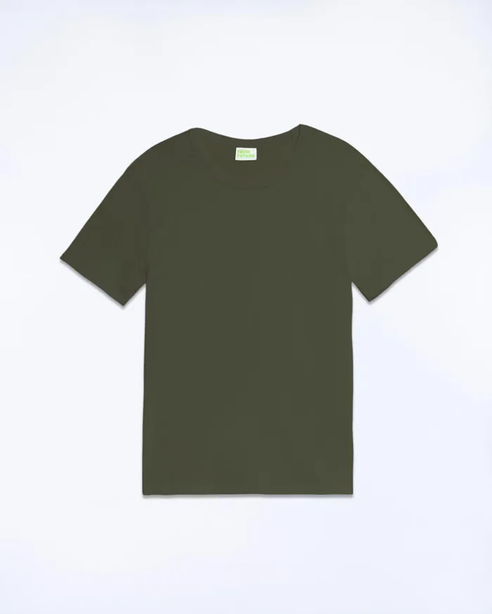 From Future Shirts and TShirts Men Plain Crewneck TShirt Khaki